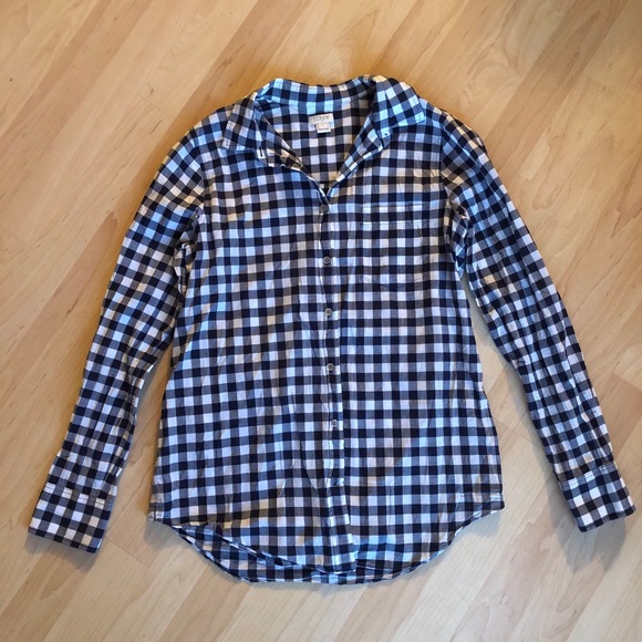 J Crew Factory Checkered Button up shirt - Picture 5 of 8